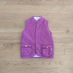 Quilted reversible cotton vest 4T